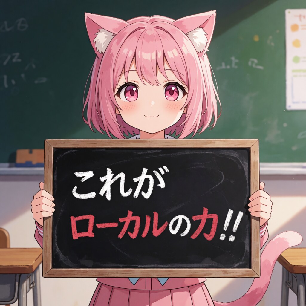 Krea-2でローカル環境で描いたねこちゃん