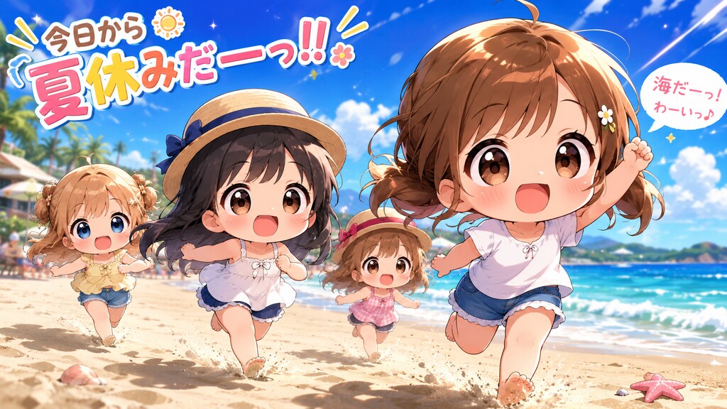 今日の夏休み（海へお出かけ３）