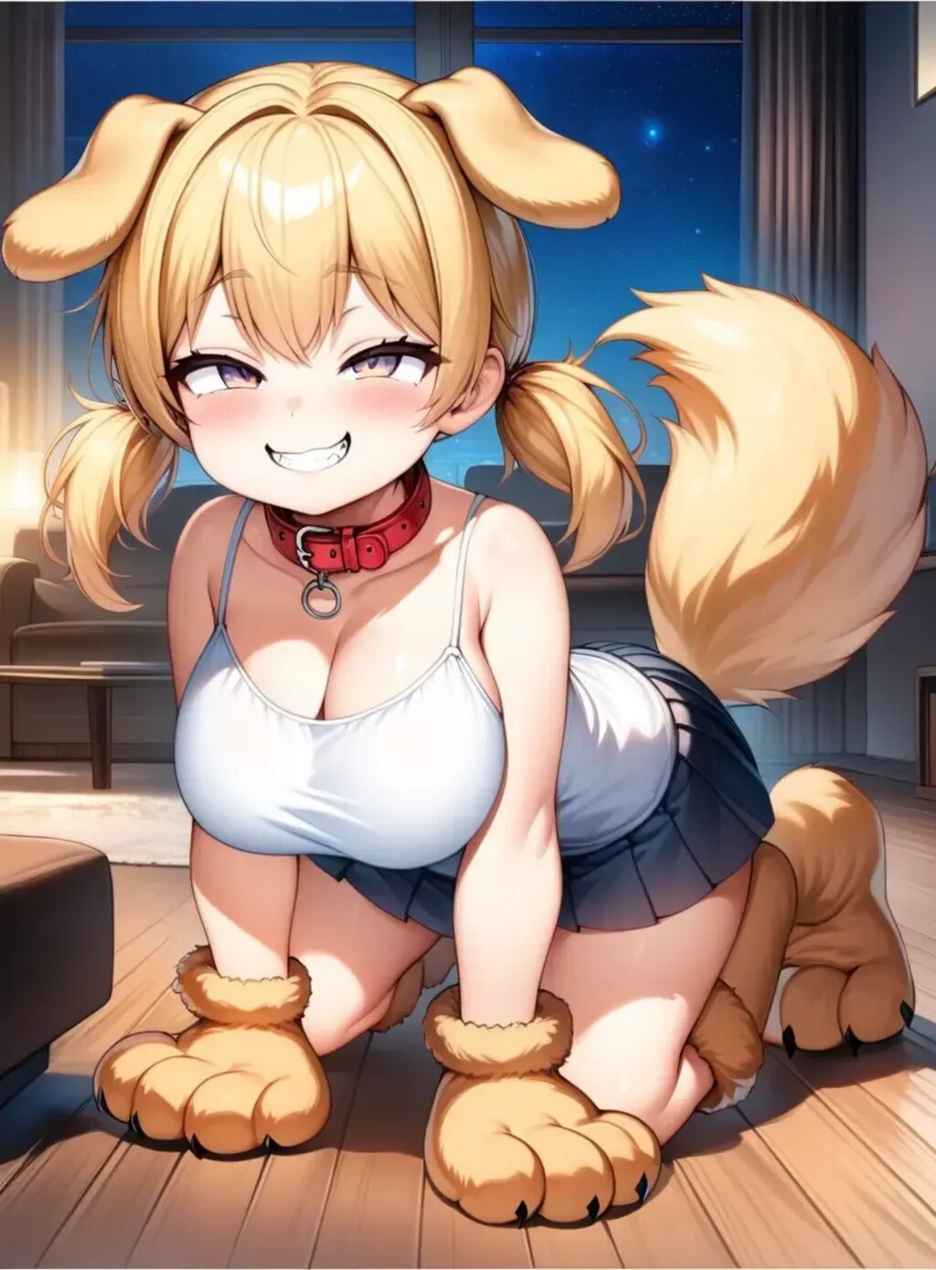 わんわん、わんちゃんだよーのメスガキ風に成長した姿【続きはＲ18】