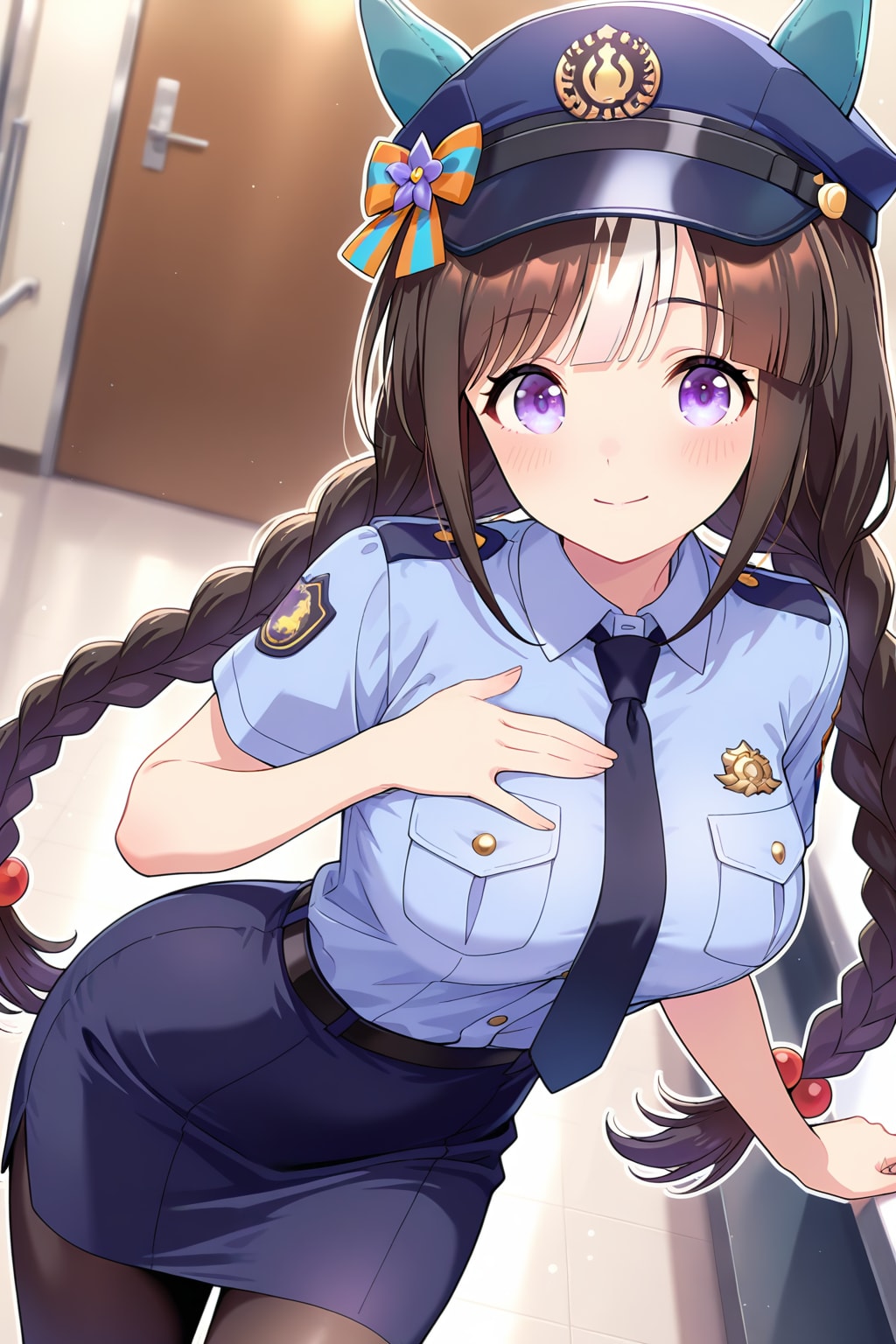 ちち生で婦警タルマエ