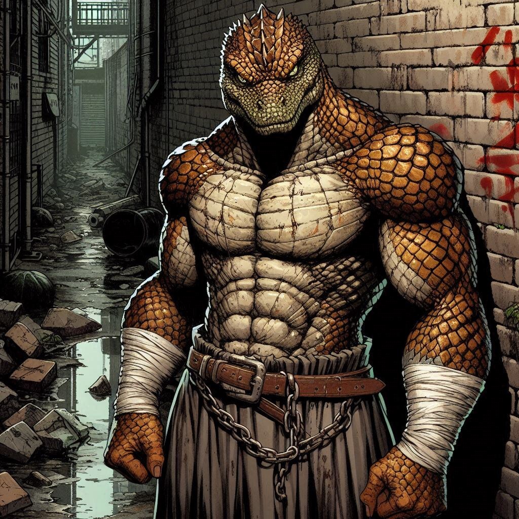 爬虫類人って上半身ドンってそのまま出しても大丈夫なんだって！だってさ！