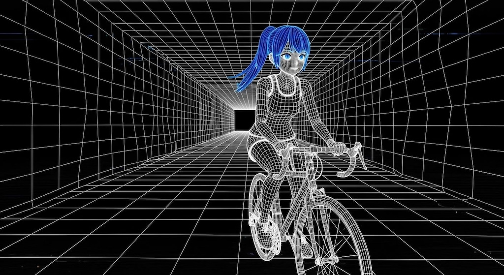 青ぽりちゃん サイクリング