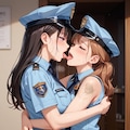 百合婦警さん 4枚目