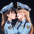 百合婦警さん 2枚目