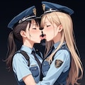 百合婦警さん 3枚目