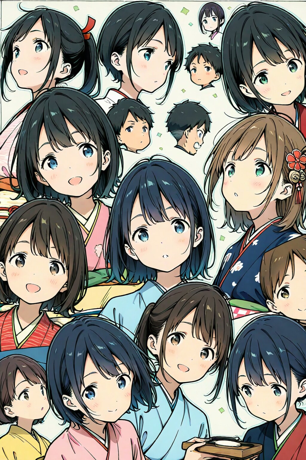 極細筆を駆使し伝統的技法の日本画を超絶精細技巧で描き上げた京美人の肖像画