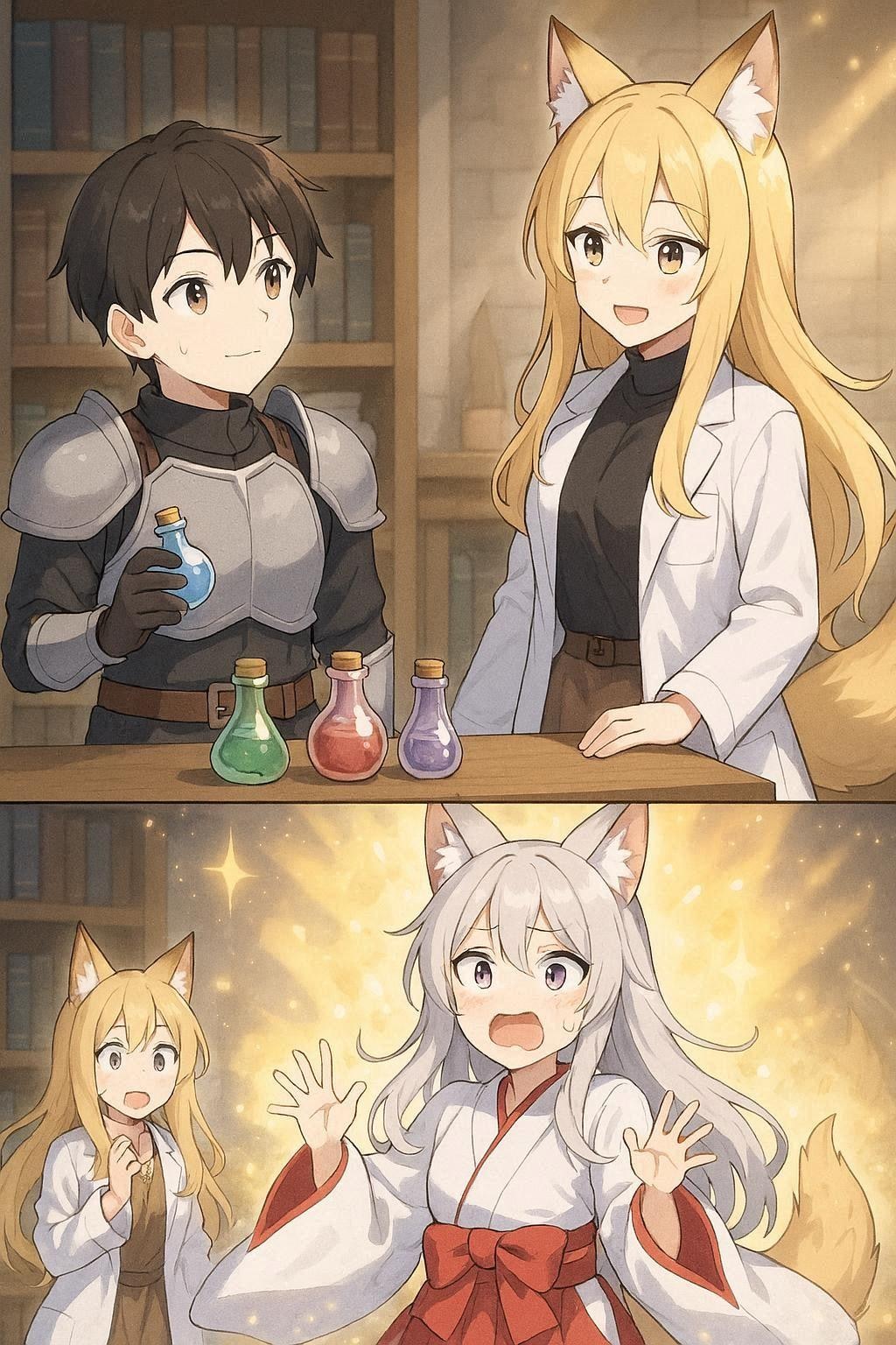 この薬を順番通りに調合して……