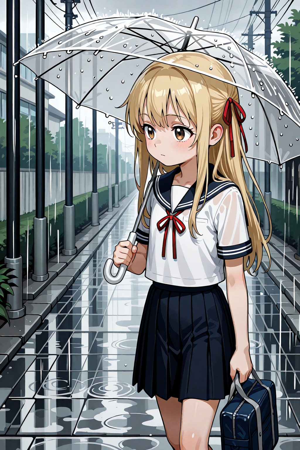 雨の日の帰路