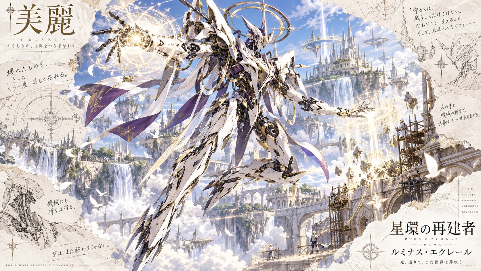 Luminous Éclair — Rebuilder of the Star Ring  For a more beautiful tomorrow.  Above the shattered sk | の人気AIイラスト・グラビア