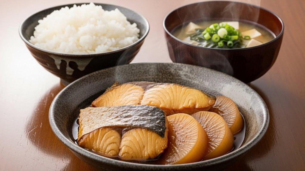 摩訶不思議食堂の鰤大根定食