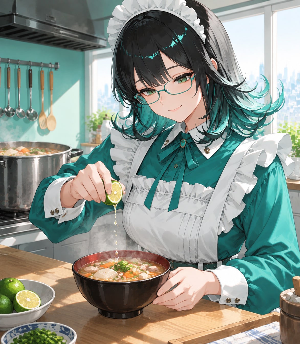 豚汁にカボスとかスダチとか絞ります | の人気AIイラスト・グラビア