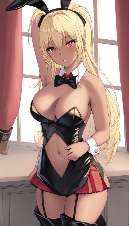 金髪バニーガールイラスト集