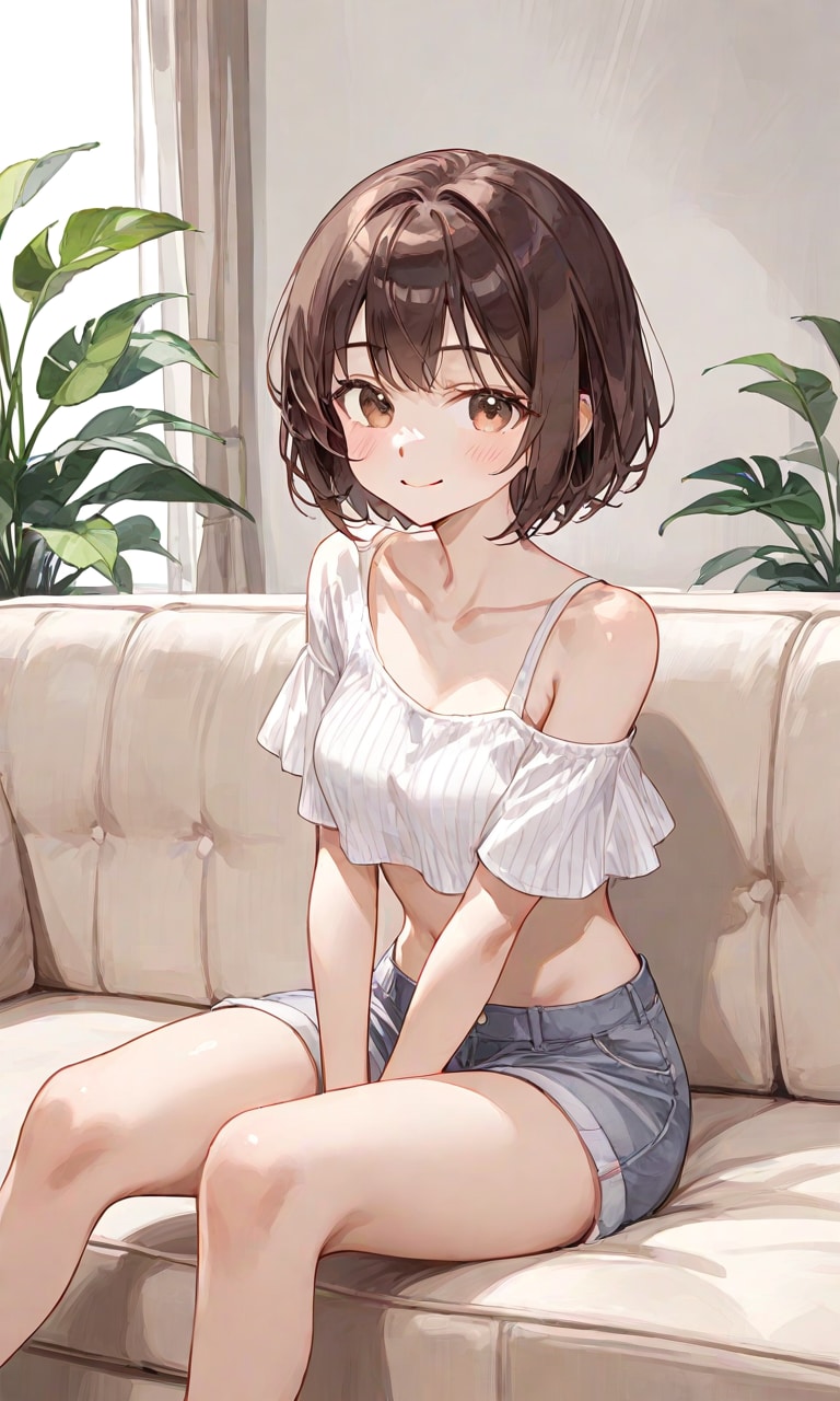 くつろぐ少女 | の人気AIイラスト・グラビア