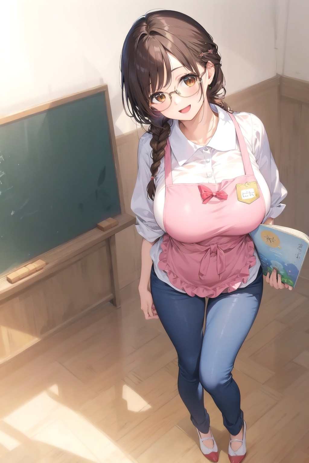 他己紹介希望・眼鏡三つ編み姉妹弟長女りえさん