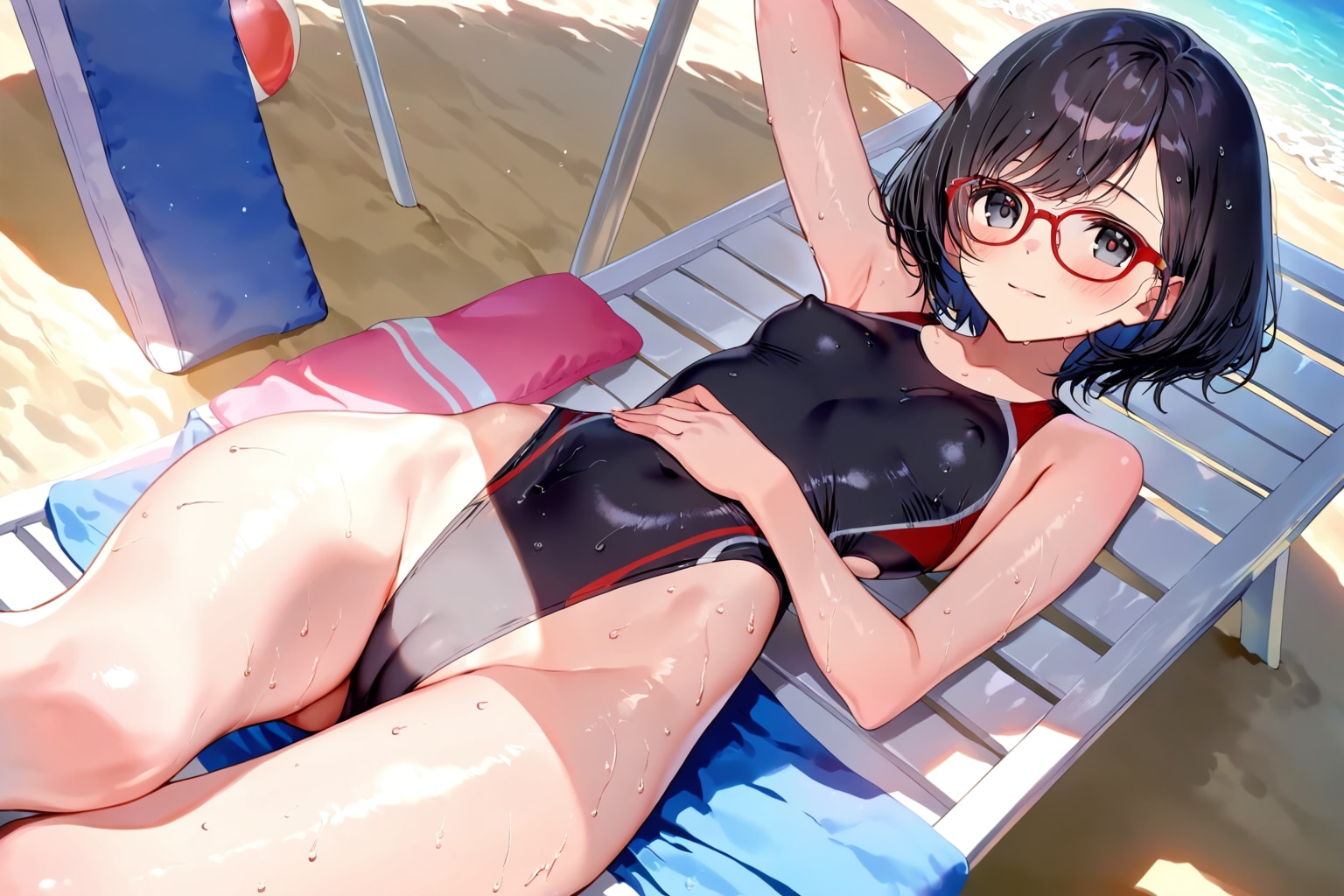 ビーチでのんびりするのいいよね〜