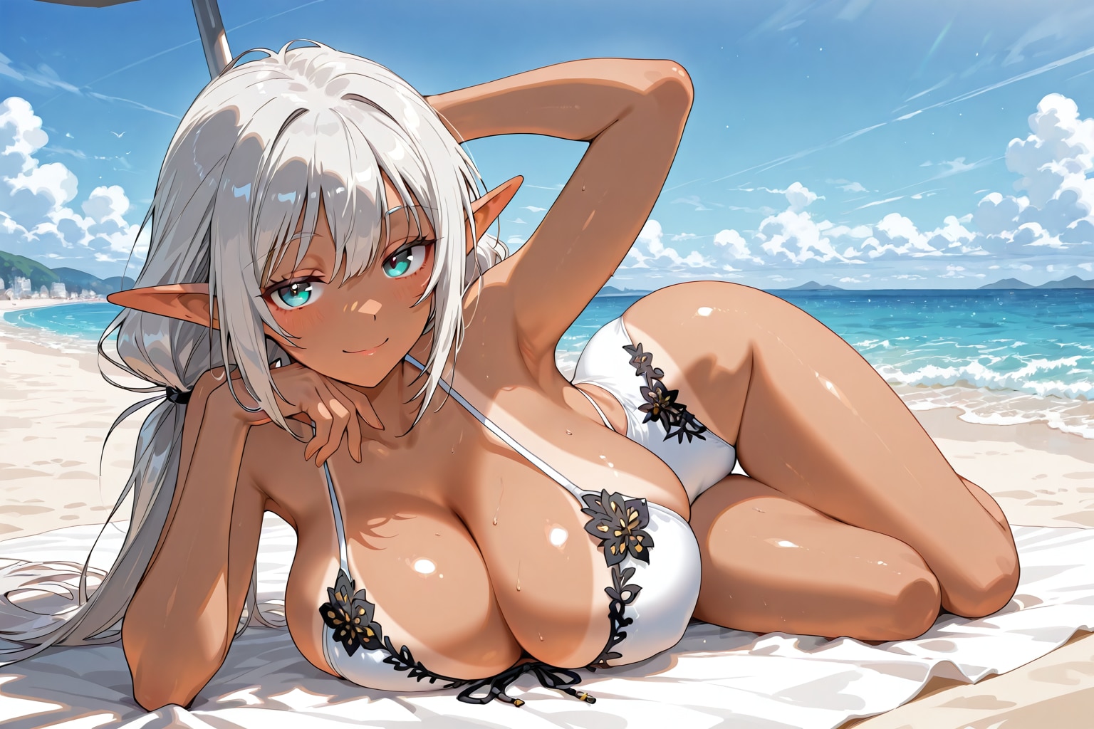 エルフの水着姿