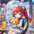 くつろぐ赤髪ちゃん 3枚目