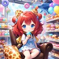 くつろぐ赤髪ちゃん 2枚目