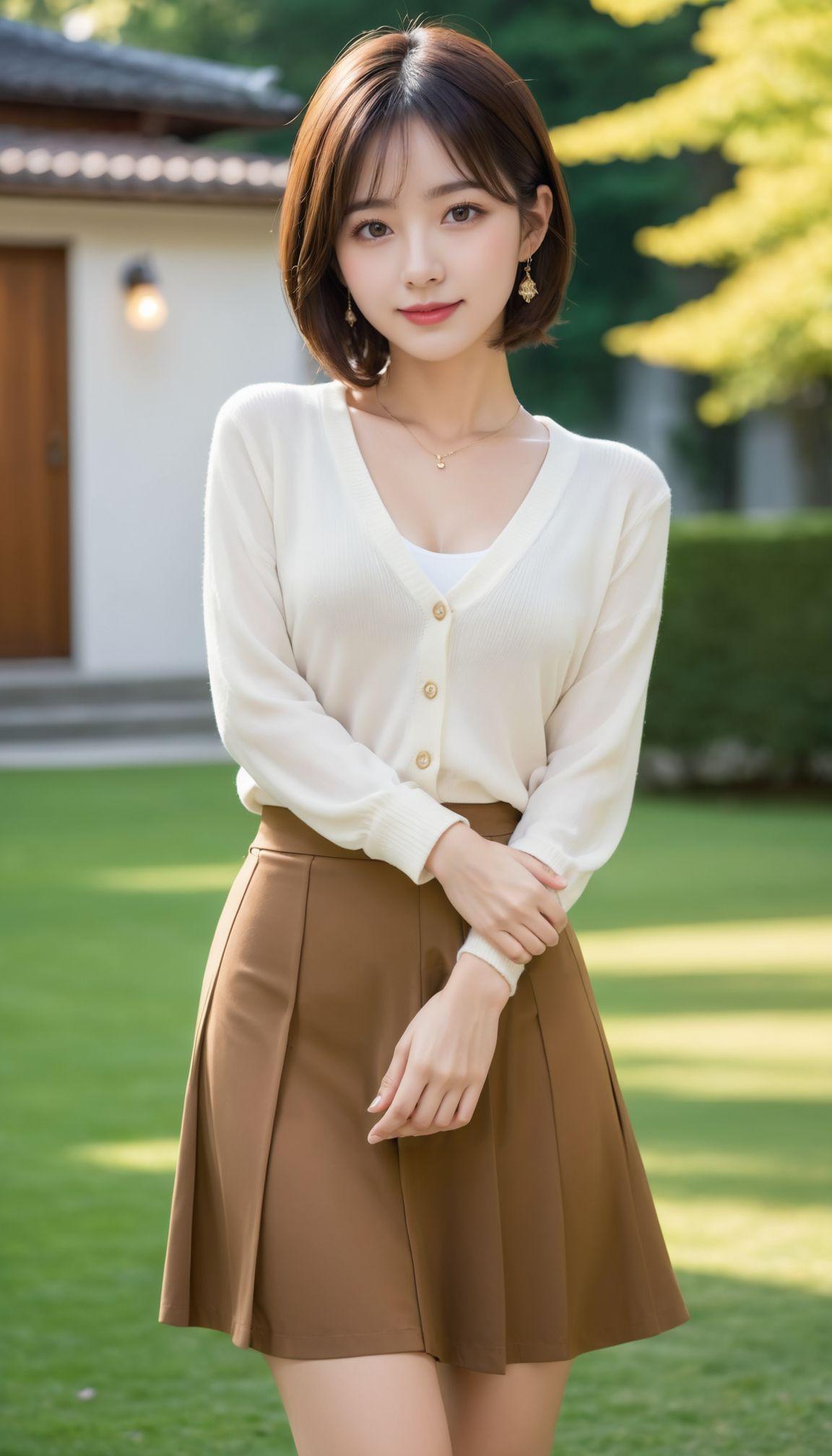 若奥様風の３０歳の美女の全体画像