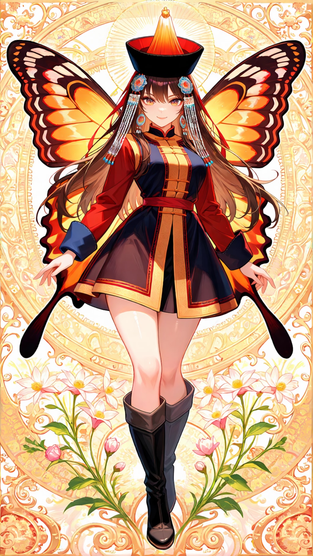 Altantsetseg - the butterfly girl Oeneis jutta