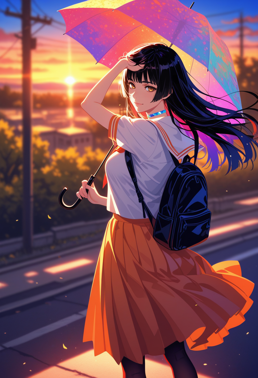 七色の傘 | の人気AIイラスト・グラビア