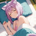 あと5分・・・Zzzz（猫又おかゆ） 2枚目
