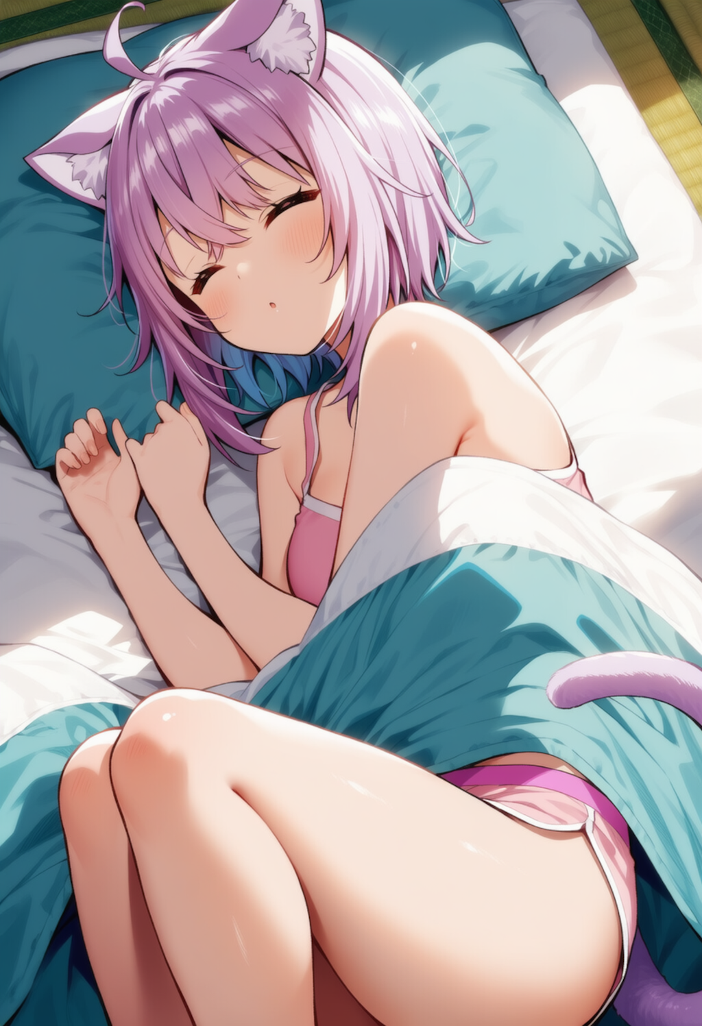 あと5分・・・Zzzz（猫又おかゆ）