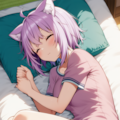あと5分・・・Zzzz（猫又おかゆ） 5枚目