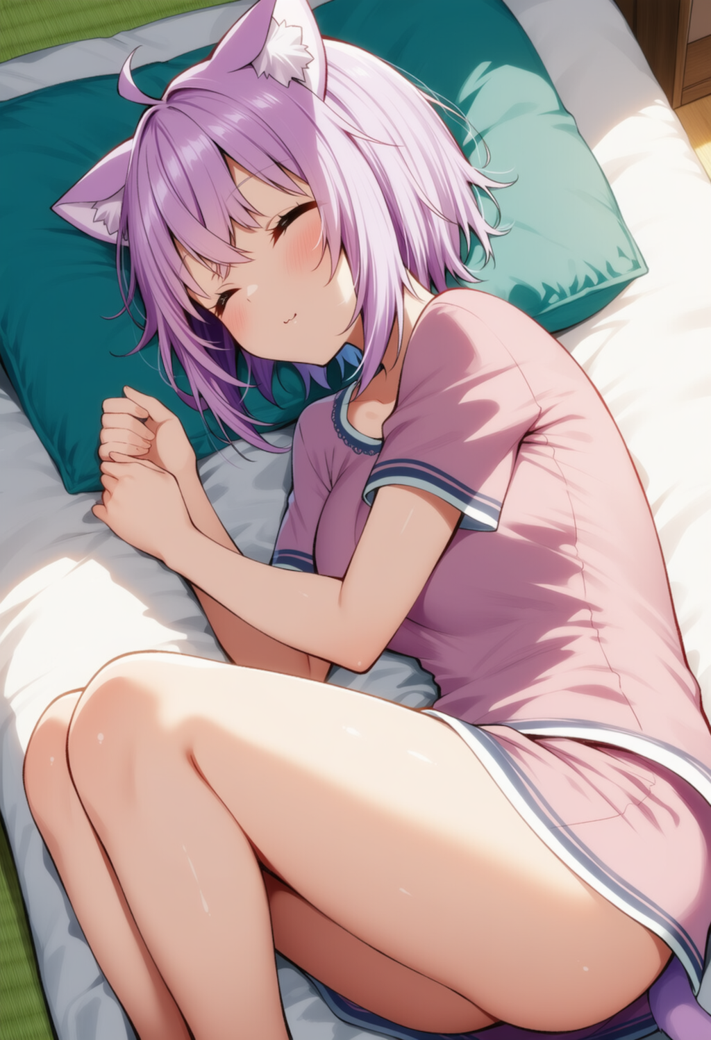 あと5分・・・Zzzz（猫又おかゆ）
