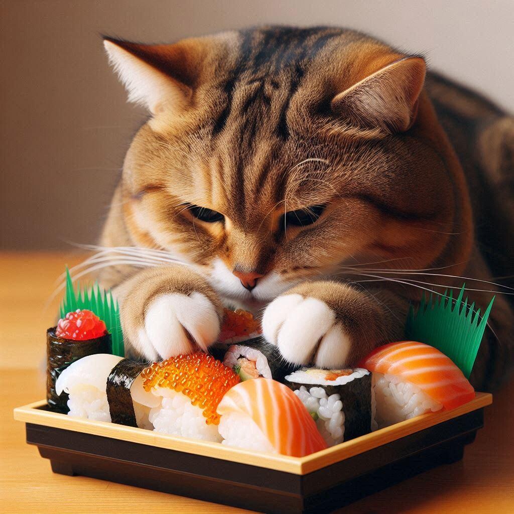 寿司食う猫