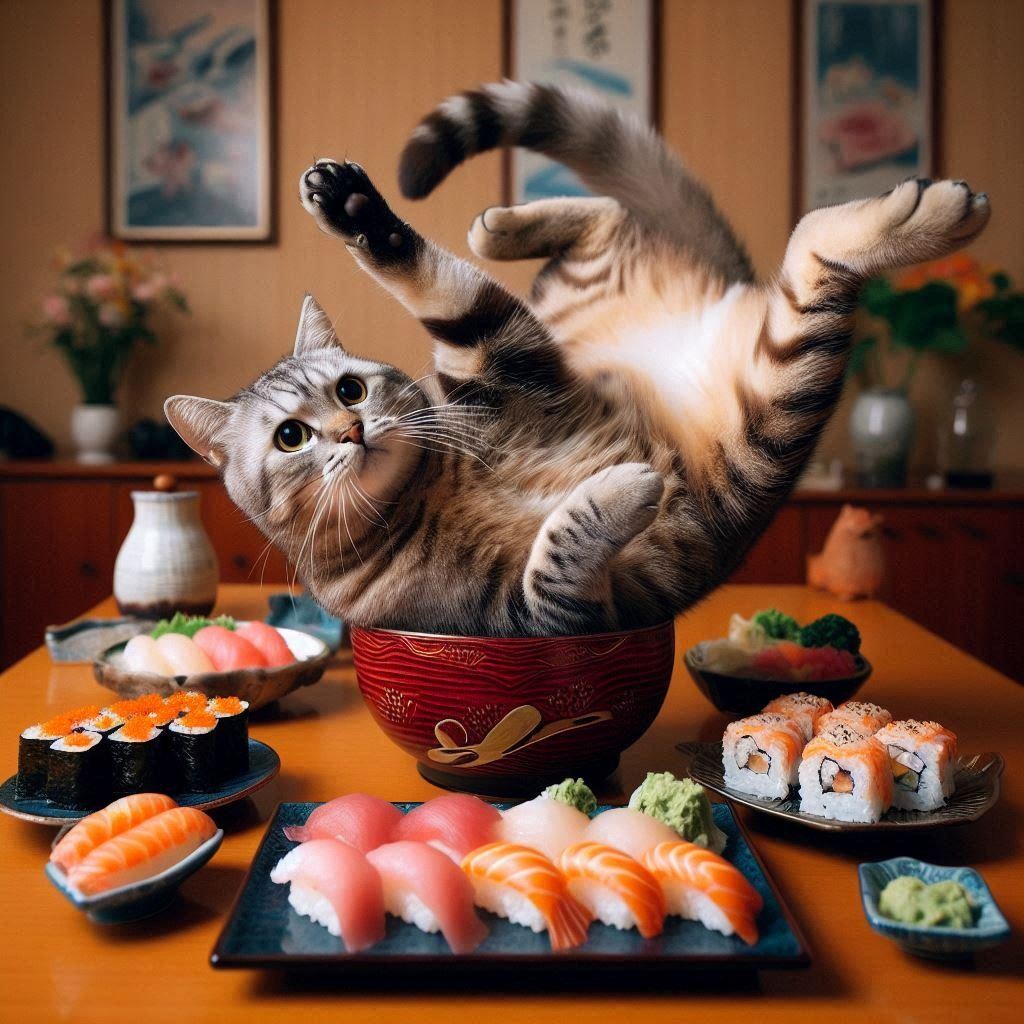 寿司食う猫
