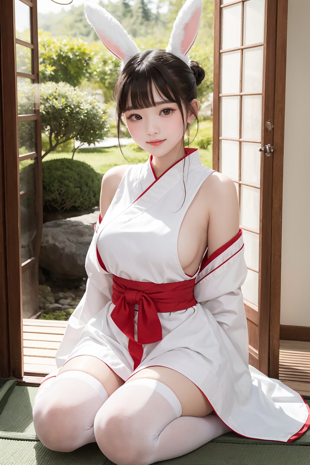 うさ耳巫女さん