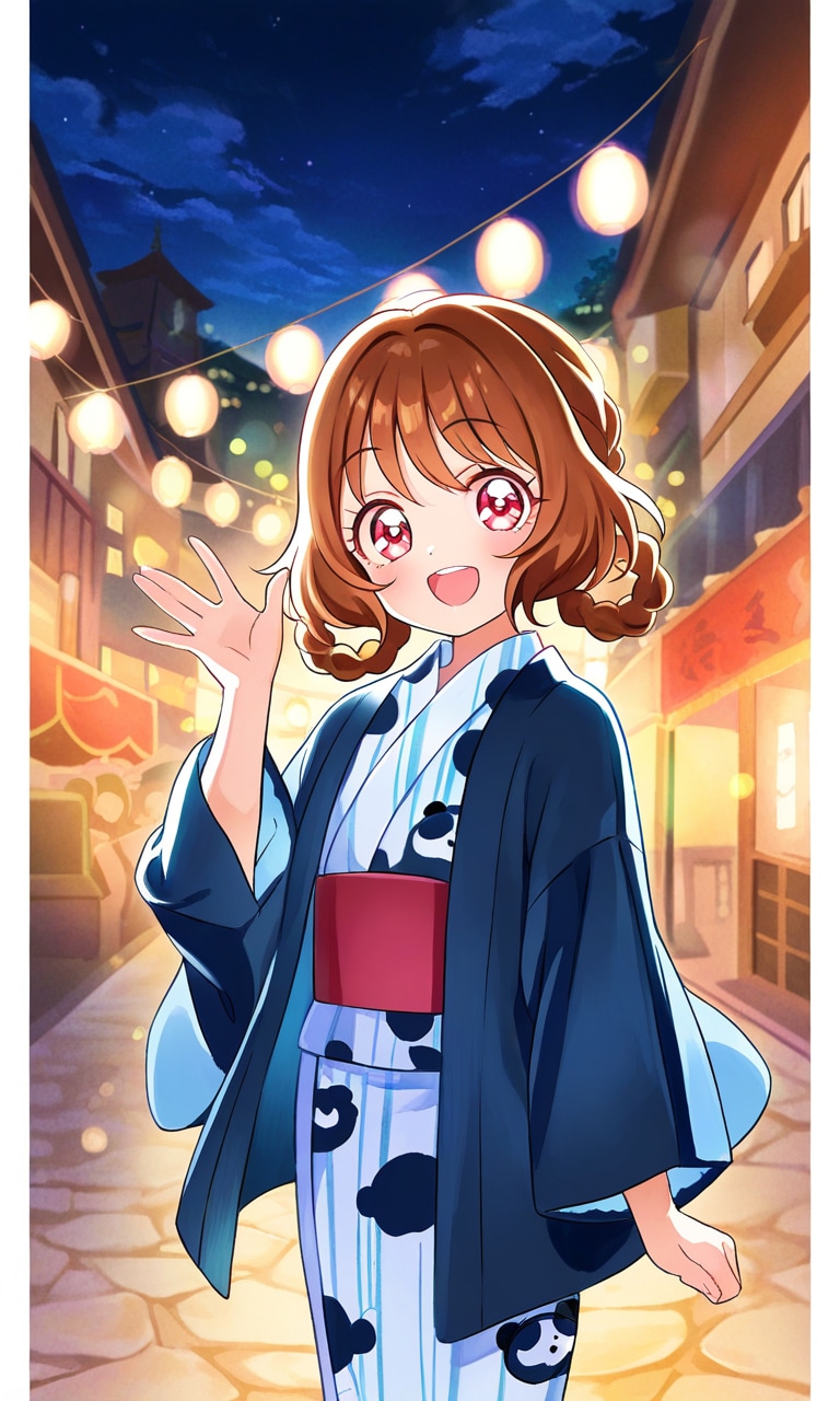 はにゃー！こっちだよ🐼華満らん。 | の人気AIイラスト・グラビア