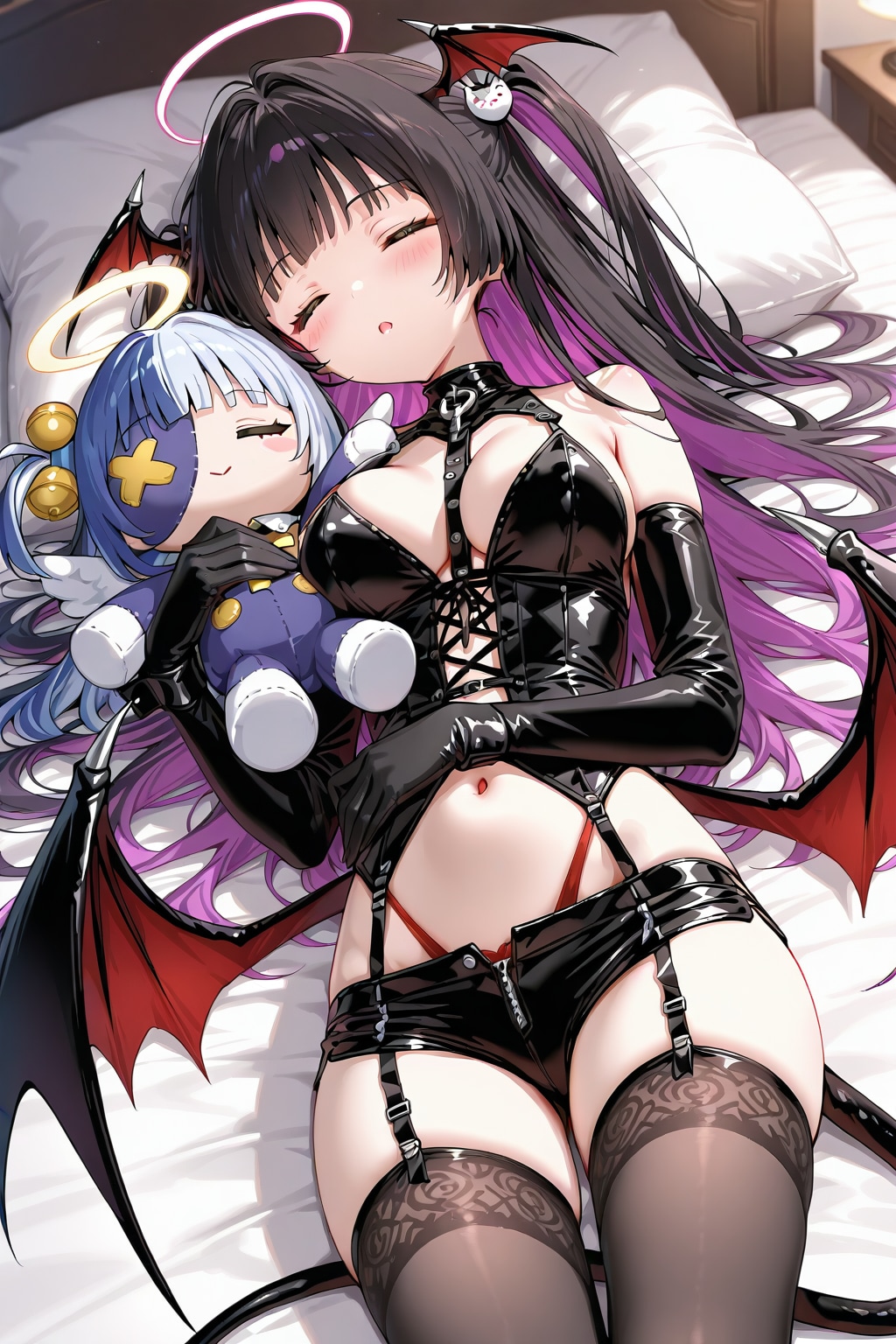 悪魔と天使のぬいぐるみ
