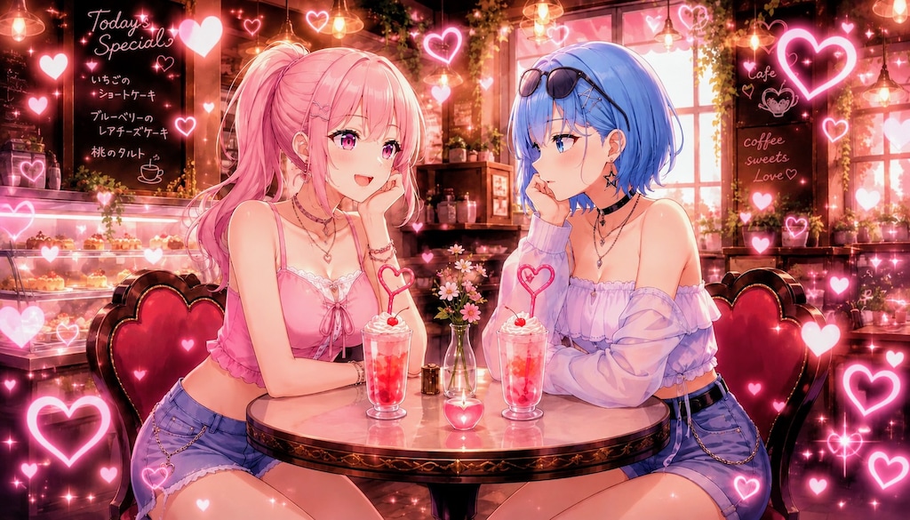 百合カップル試作_ChatGPT_理想の夏コーデ