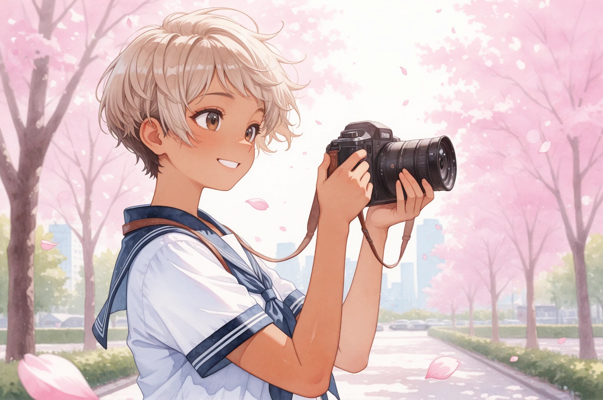 来年もこの桜、見に来ようね。