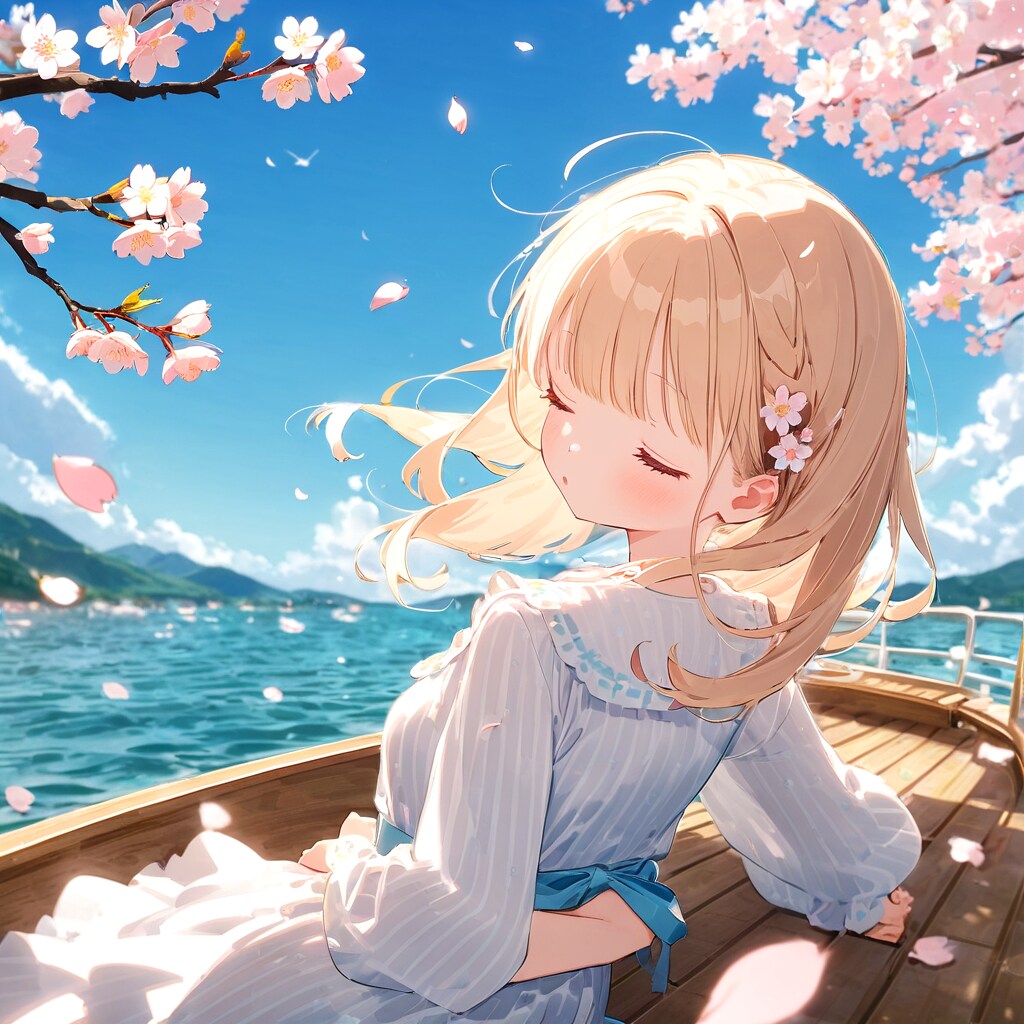 ボートで居眠り | の人気AIイラスト・グラビア