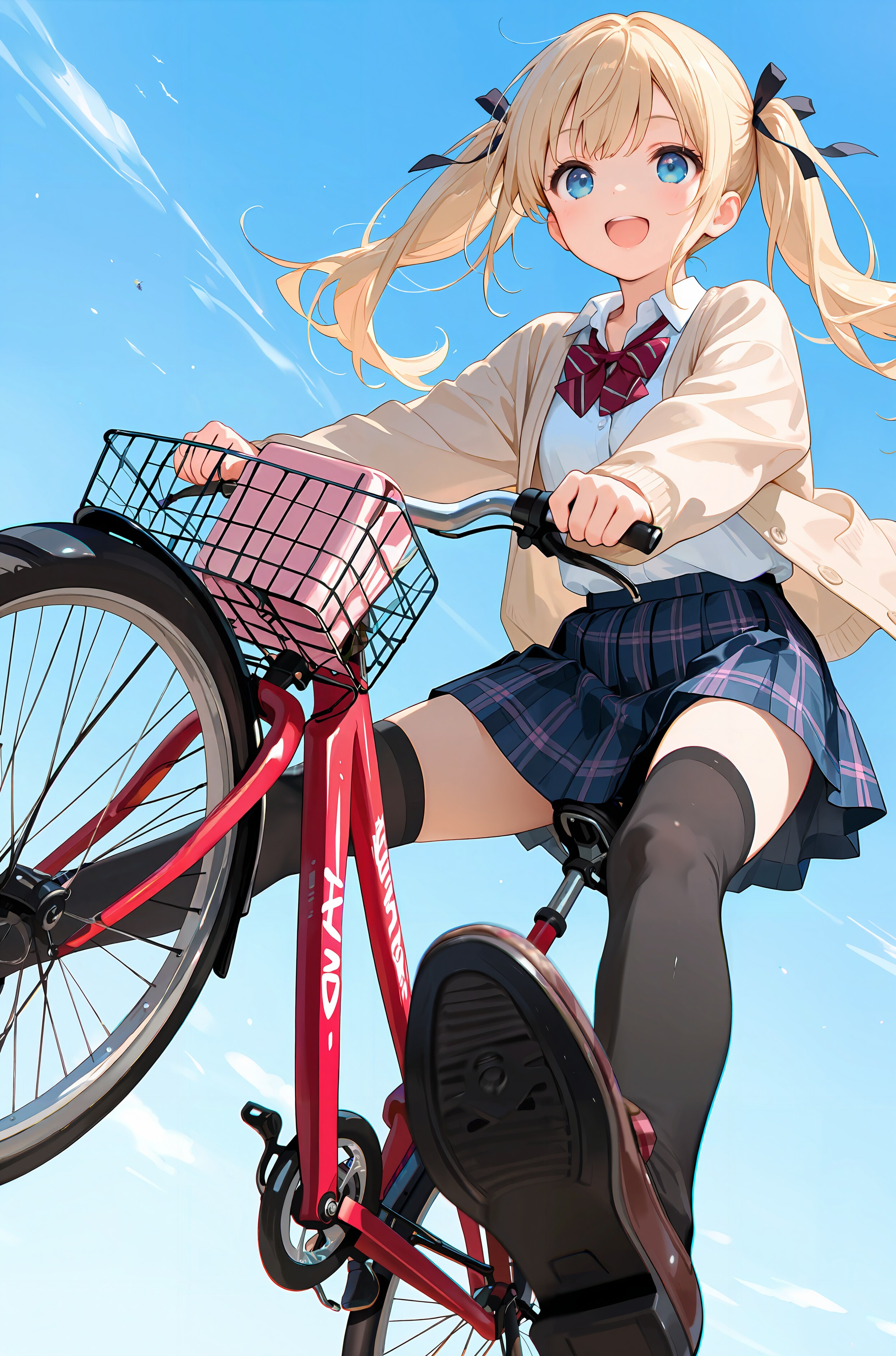 自転車 | の人気AIイラスト・グラビア