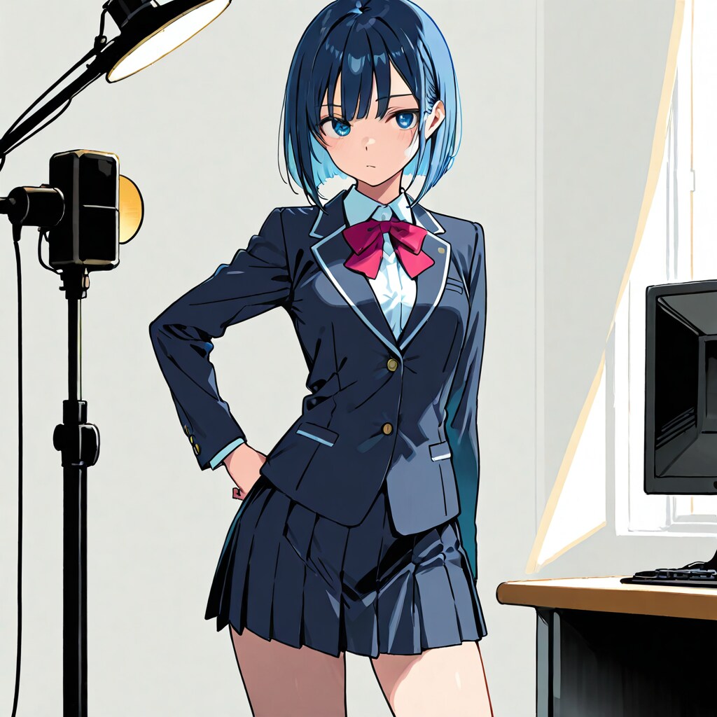 スタジオ撮影・王道ブレザー | の人気AIイラスト・グラビア