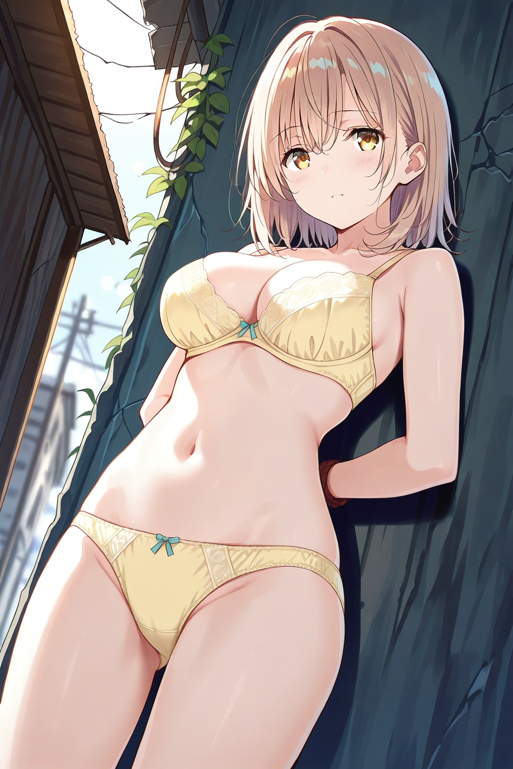 黄色下着