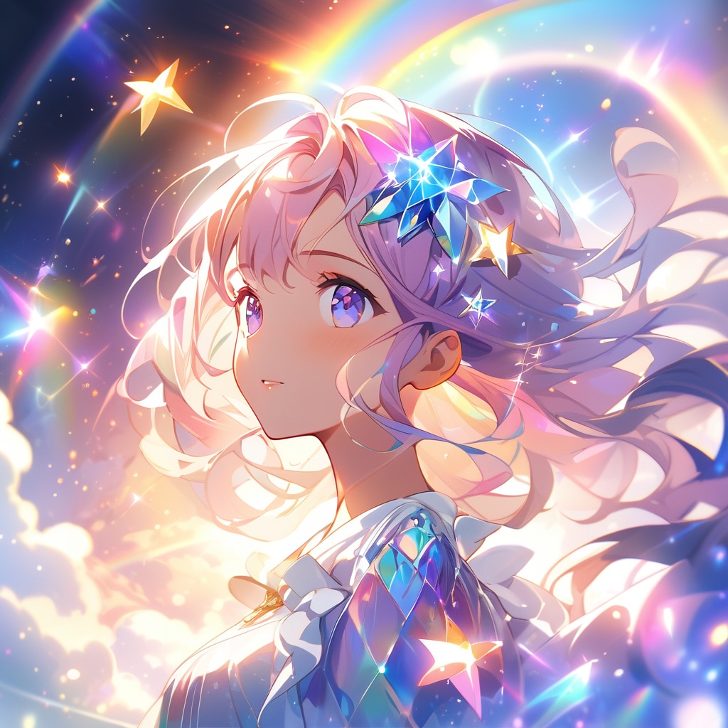 虹色のきらめきに包まれて