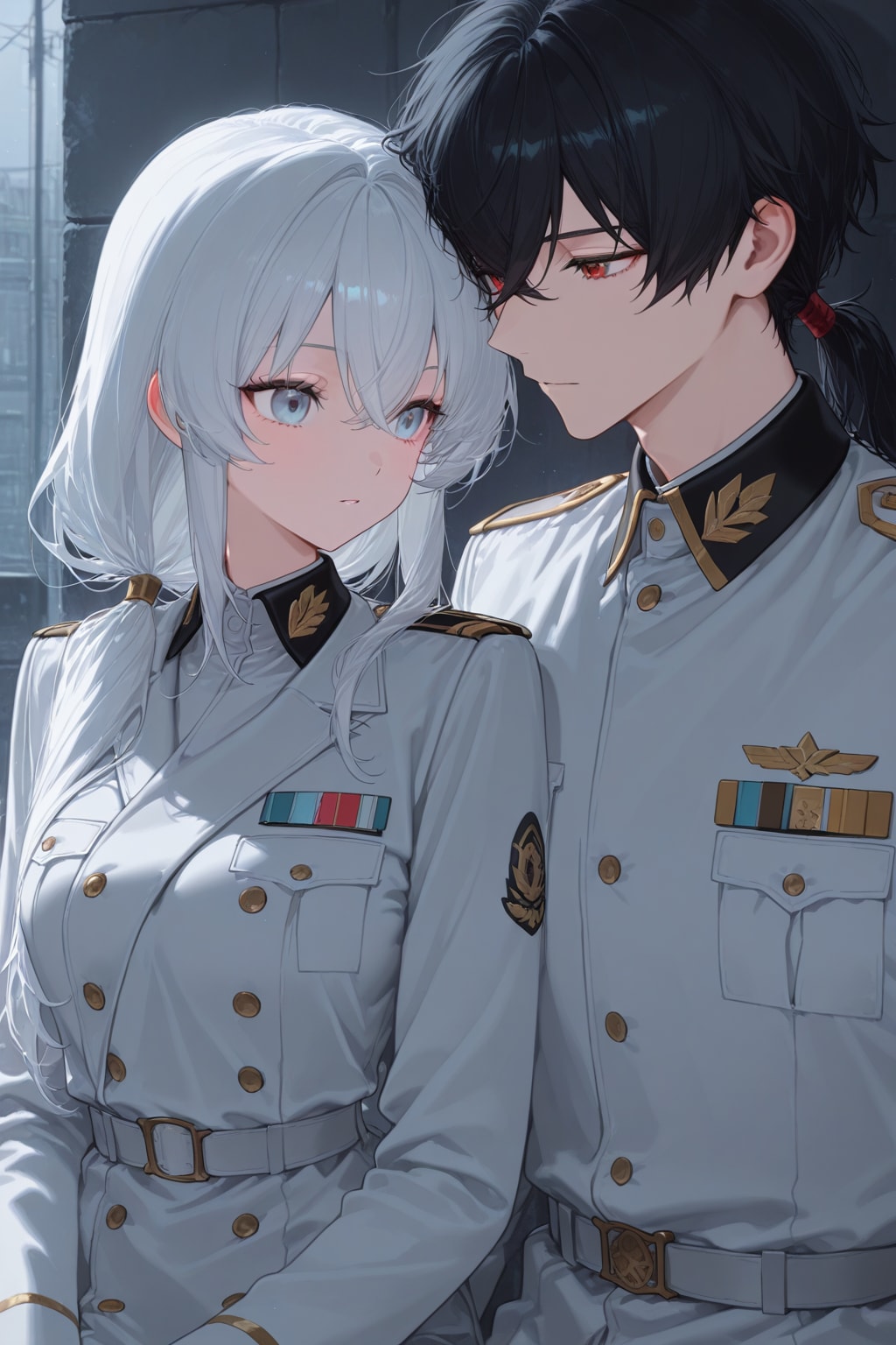 白と黒、青と赤