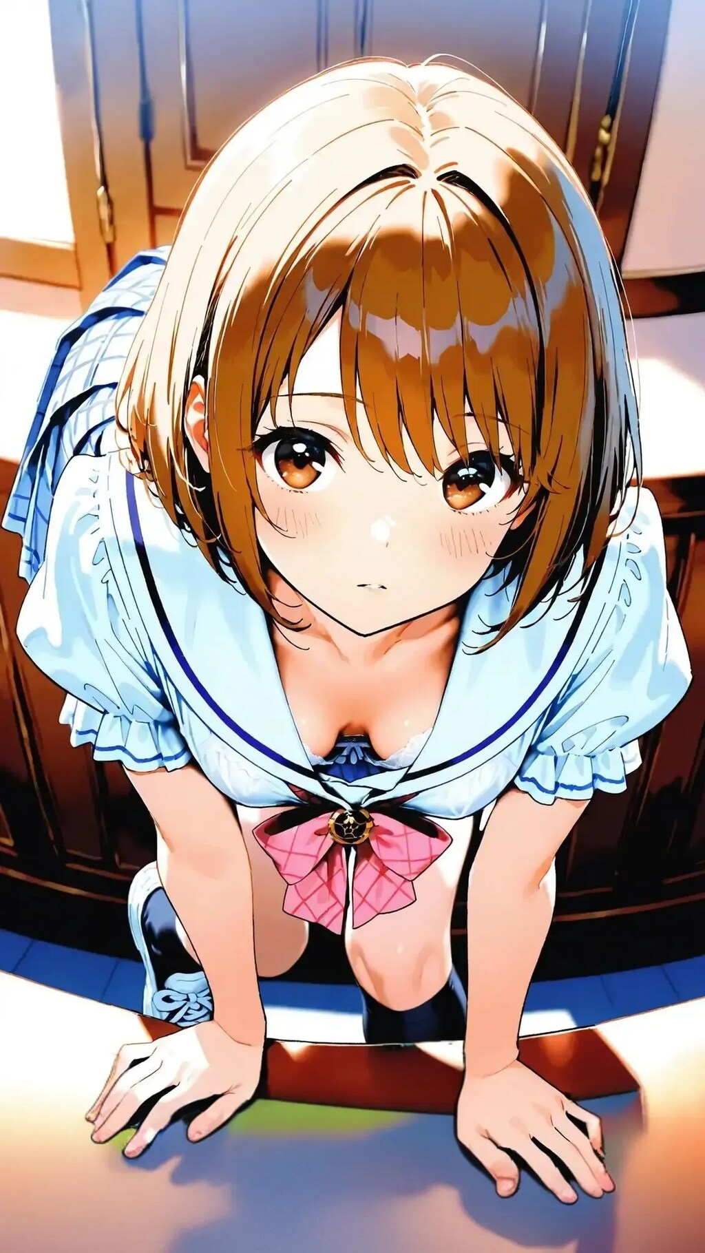 あざとく チラ魅せする R子