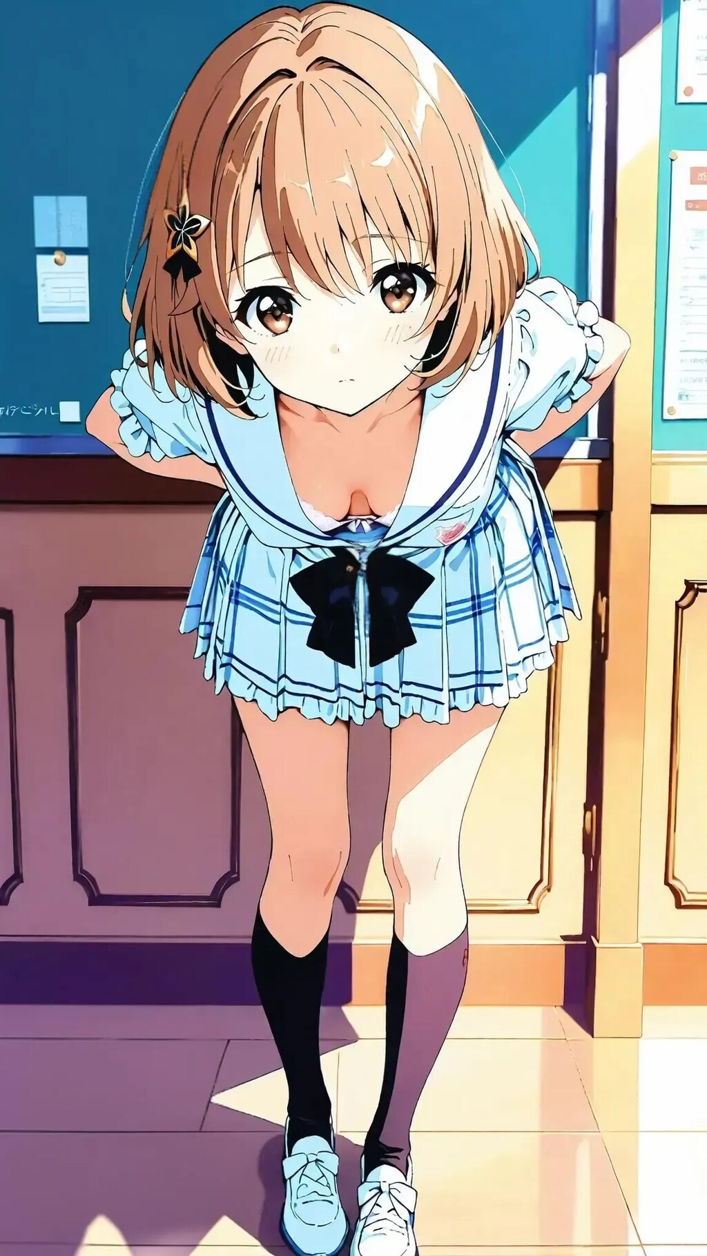 あざとく チラ魅せする R子