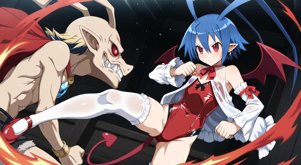 魔界戦記ディスガイア　ラハール　キック