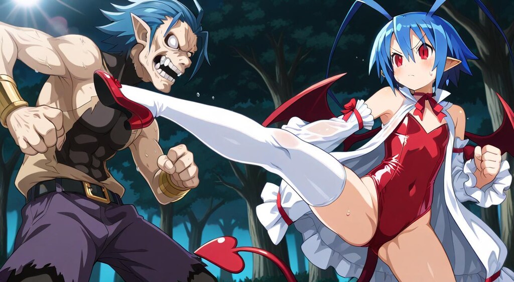 魔界戦記ディスガイア　ラハール　キック