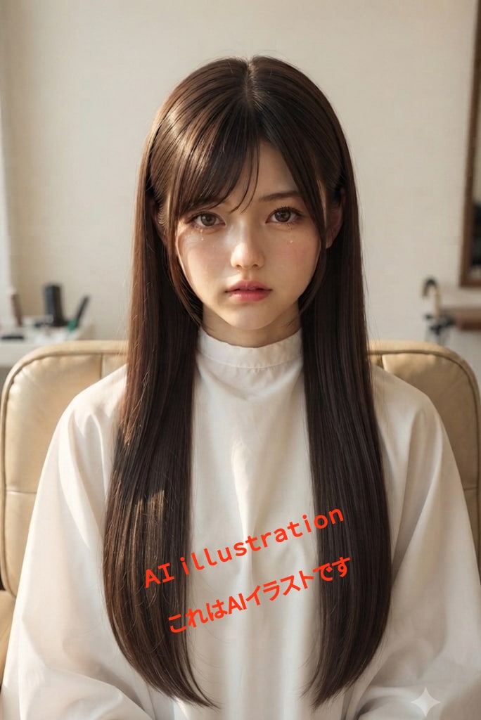 初恋のポニーテール美少女。 もし“初めてのバッサリ”に立ち会えたら…  明るい彼女が弱々しくなり、 背もたれに沈む姿はまるで処刑台に囚われた子──