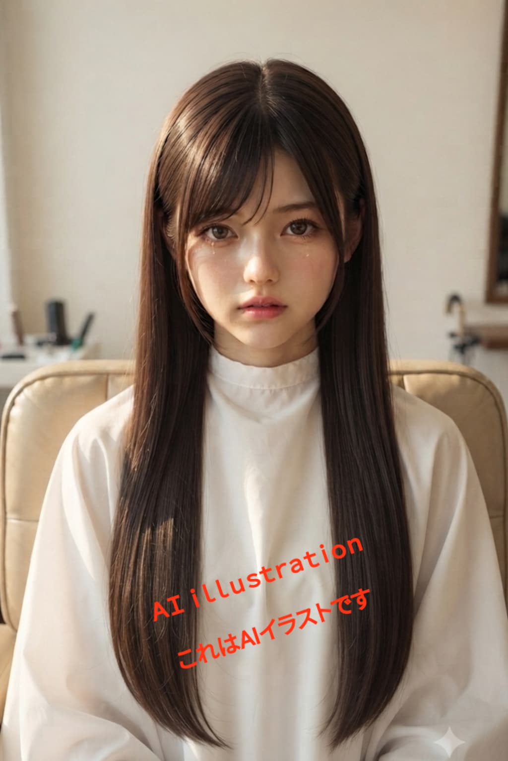 初恋のポニーテール美少女。 もし“初めてのバッサリ”に立ち会えたら…  明るい彼女が弱々しくなり、 背もたれに沈む姿はまるで処刑台に囚われた子──