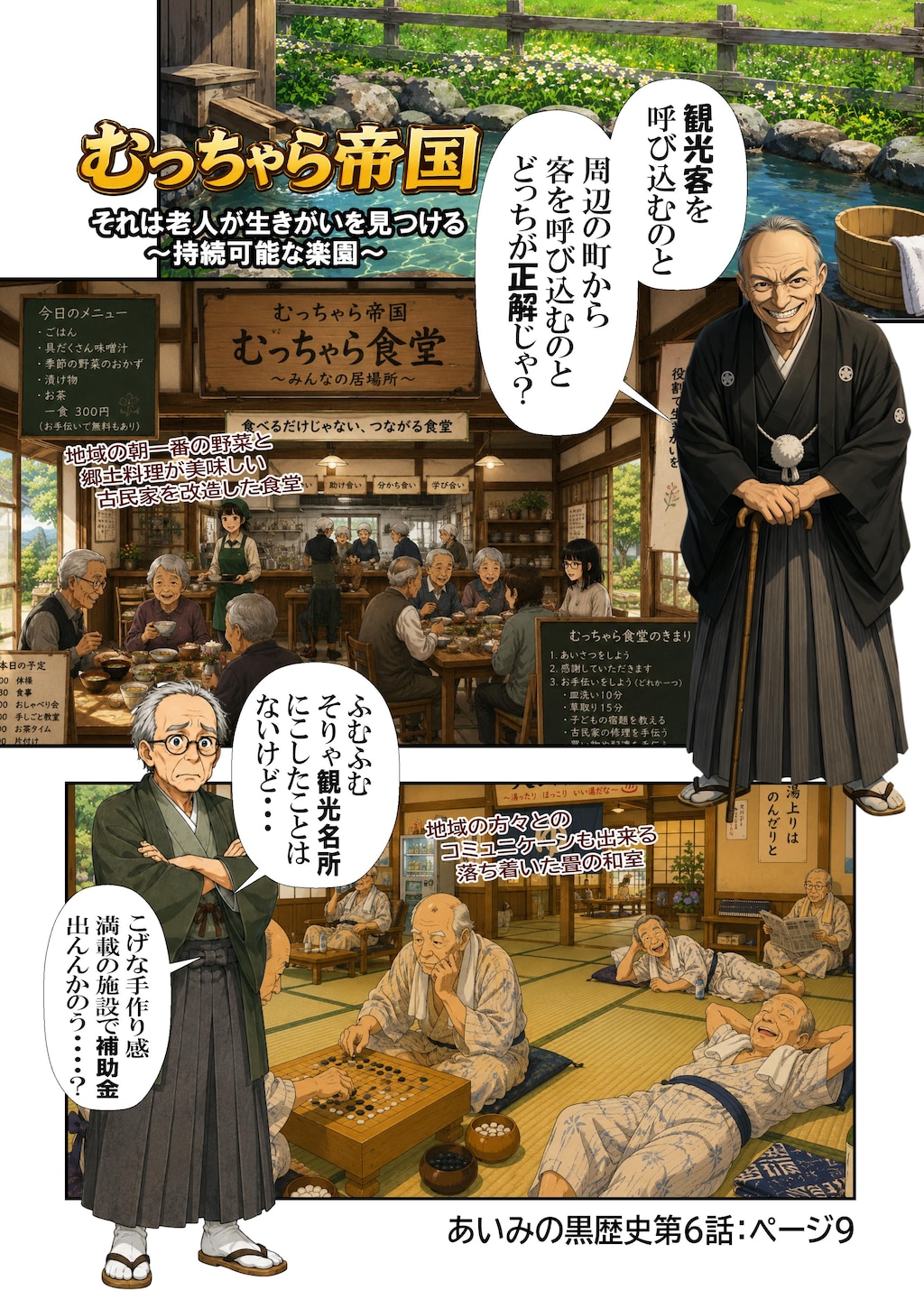 あいみのくろ歴史　第六話：ご褒美は温泉回