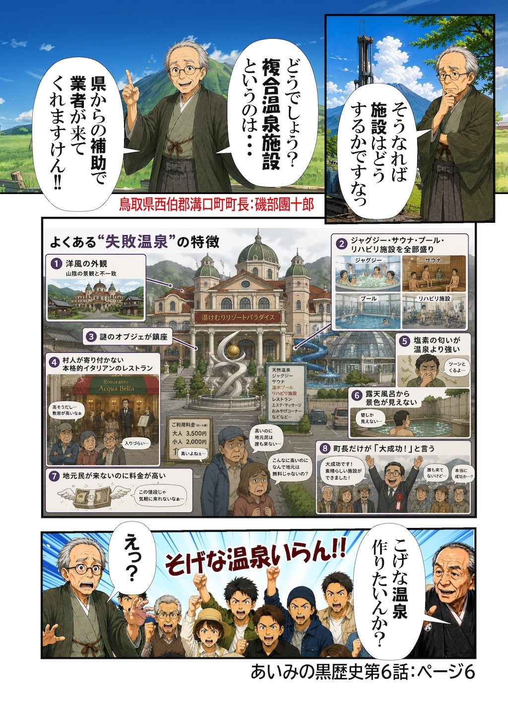 あいみのくろ歴史　第六話：ご褒美は温泉回
